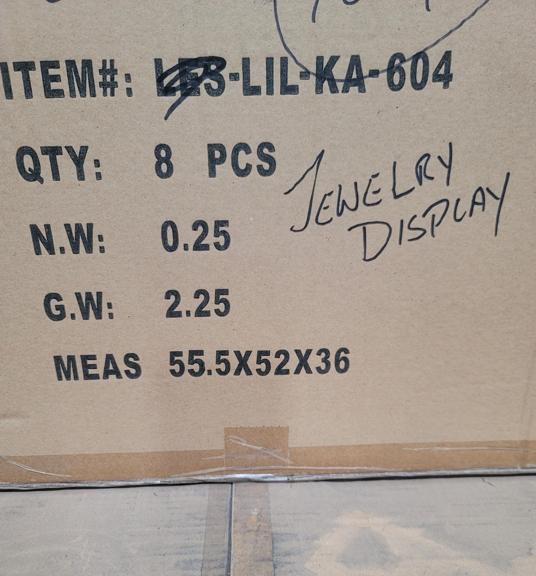 LOT - PALLET OF (104) JEWELRY DISPLAY, (13 CASES/8 PER CASE) - Image 2 of 4