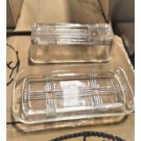 LOT - PALLET OF (384) GLASS BUTTER DISH, (16 CASES/24 PER CASE)
