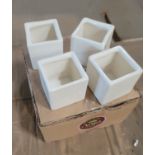 LOT - PALLET OF (240) 4-PC CERAMIC PLANTER SET, 2" X 2" X 2", (10 CASES/24 PER CASE)