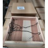 LOT - PALLET OF (78) HANGING WOODEN TRAY BIRD FEEDER, (13 CASES/6 PER CASE)