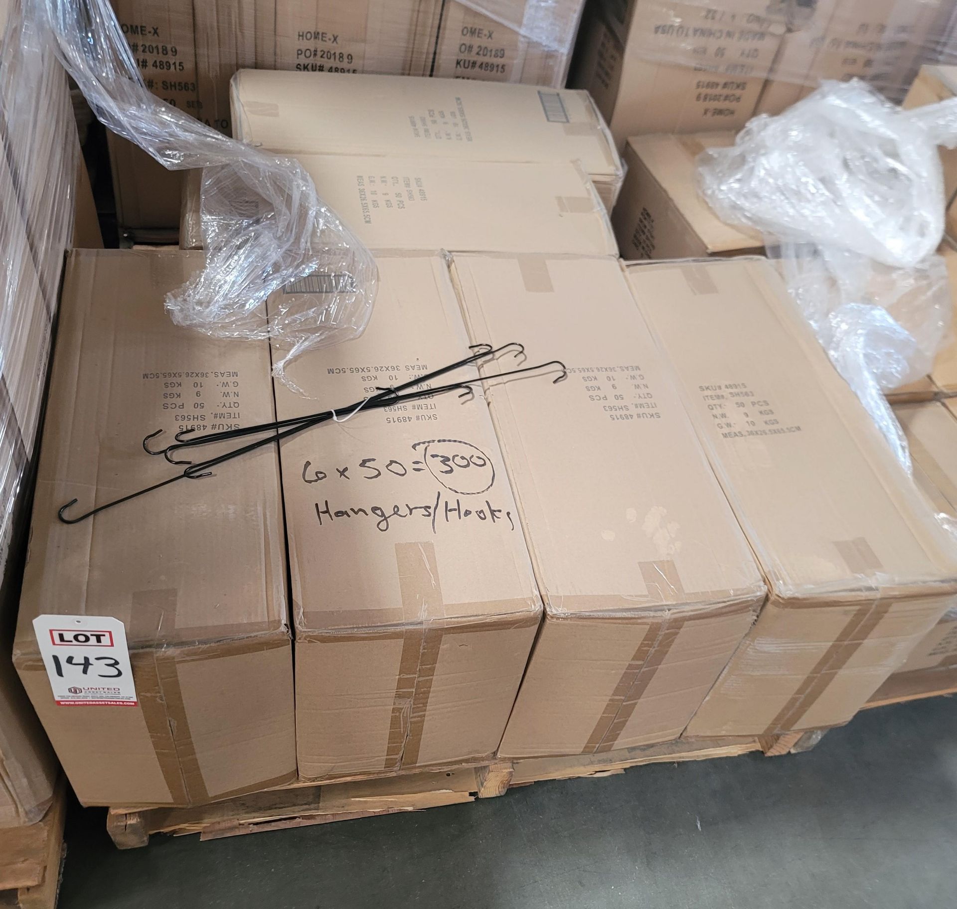 LOT - PALLET OF (300) 5-PC HOOK HANGERS, (6 CASES/50 SETS PER CASE) - Image 3 of 3