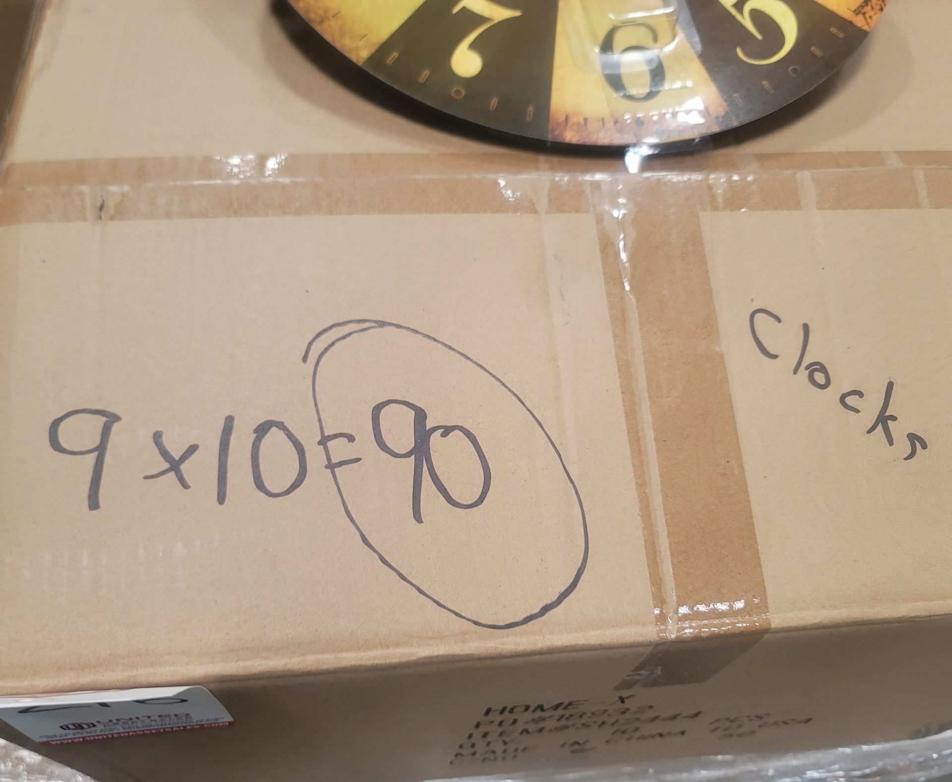 LOT - PALLET OF (90) 14" BATTERY OPERATED WALL CLOCK, (9 CASES/10 PER CASE) - Image 2 of 4