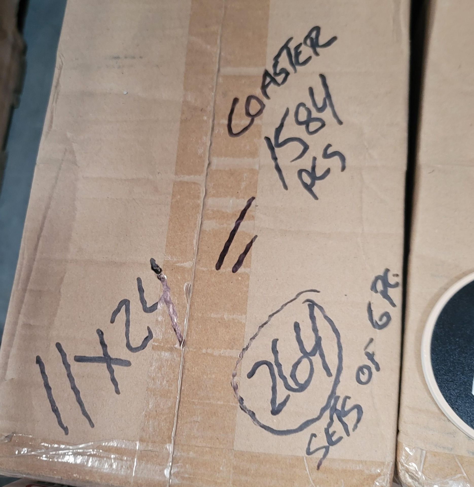 LOT - PALLET OF (264) 6-PC COASTER SET, (11 CASES/24 SETS PER CASE) - Image 2 of 4