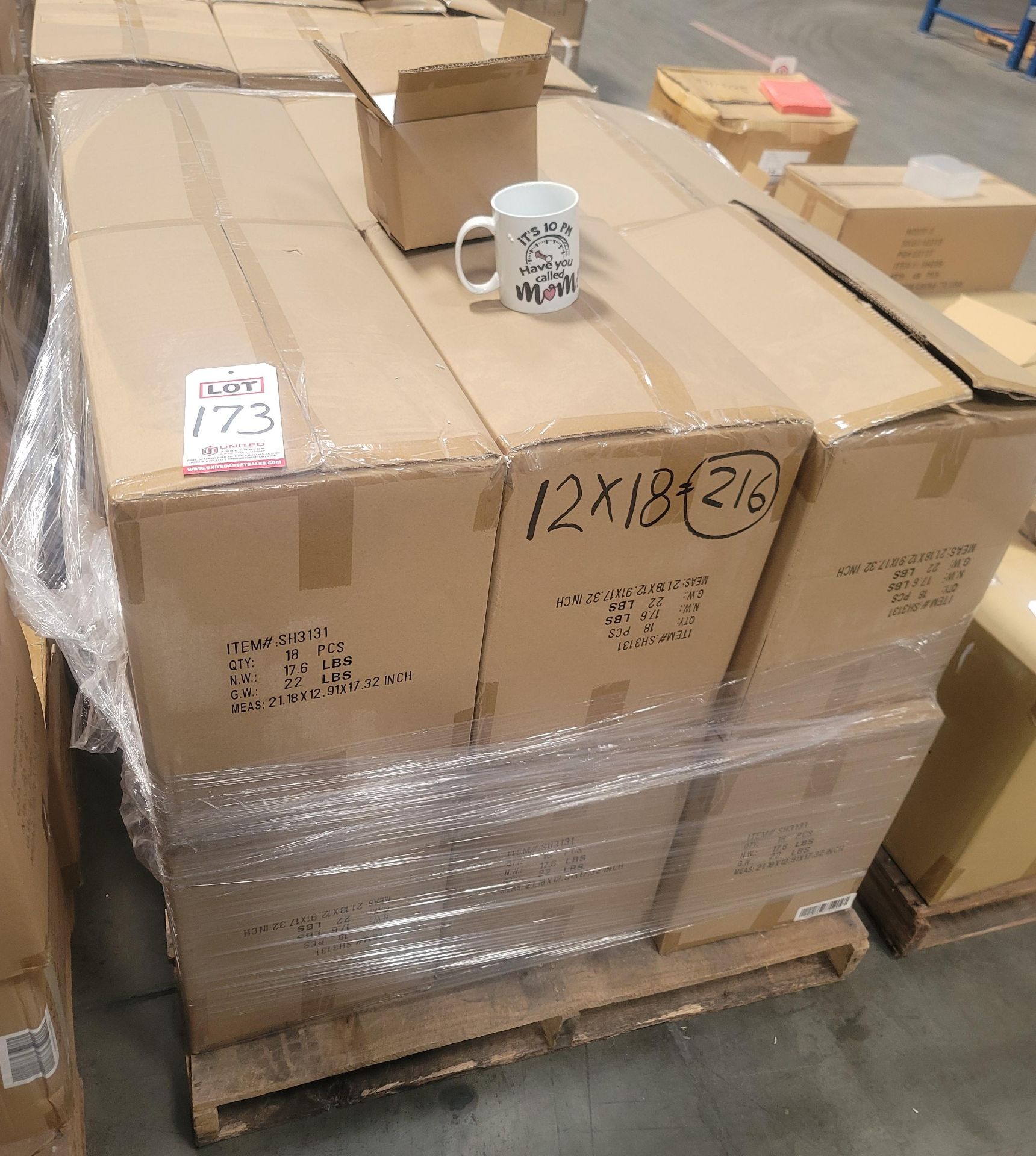 LOT - PALLET OF (216) COFFEE MUG, (12 CASES/18 PER CASE) - Image 4 of 4