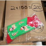 LOT - MIXED PALLET OF (200) PAIRS OF CHRISTMAS SOCKS, (2 CASES/100 PER CASE); (48) TABLETOP