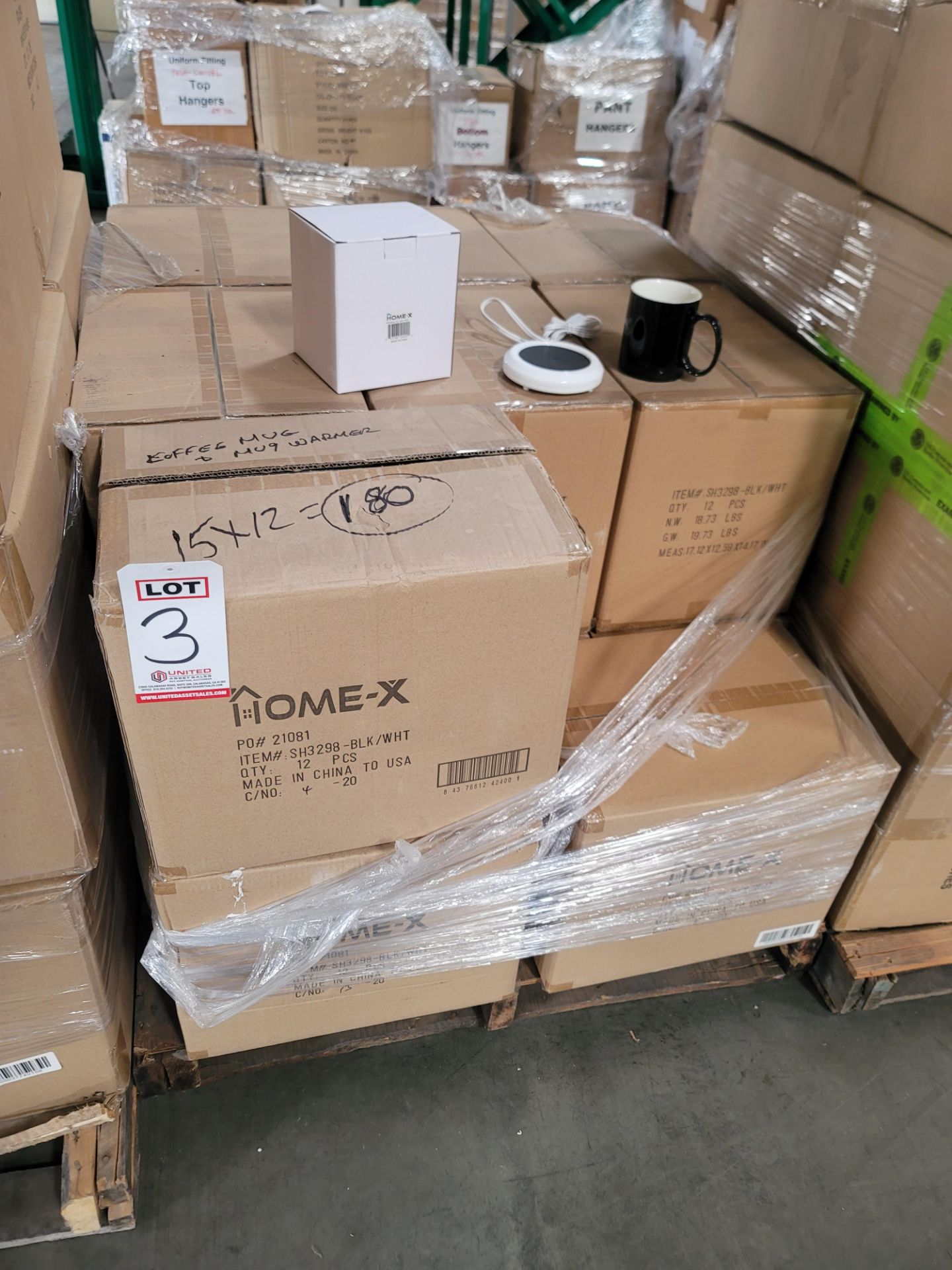 LOT - PALLET OF (180) CERAMIC MUG W/ ELECTRIC MUG WARMER, (15 CASES/12 PER CASE) - Image 4 of 4