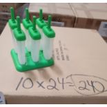 LOT - PALLET OF (240) 7-PC POPSICLE FREEZER MOLDS, (10 CASES/24 SETS PER CASE)