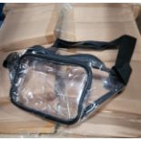 LOT - PALLET OF (320) CLEAR FANNY PACKS, (4 CASES/60 PER CASE)