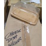 LOT - MIXED PALLET OF (48) CHEESE DIS W/ COVER, (4 CASES/12 PER CASE); (48) CAST IRON HOT PLATE, (