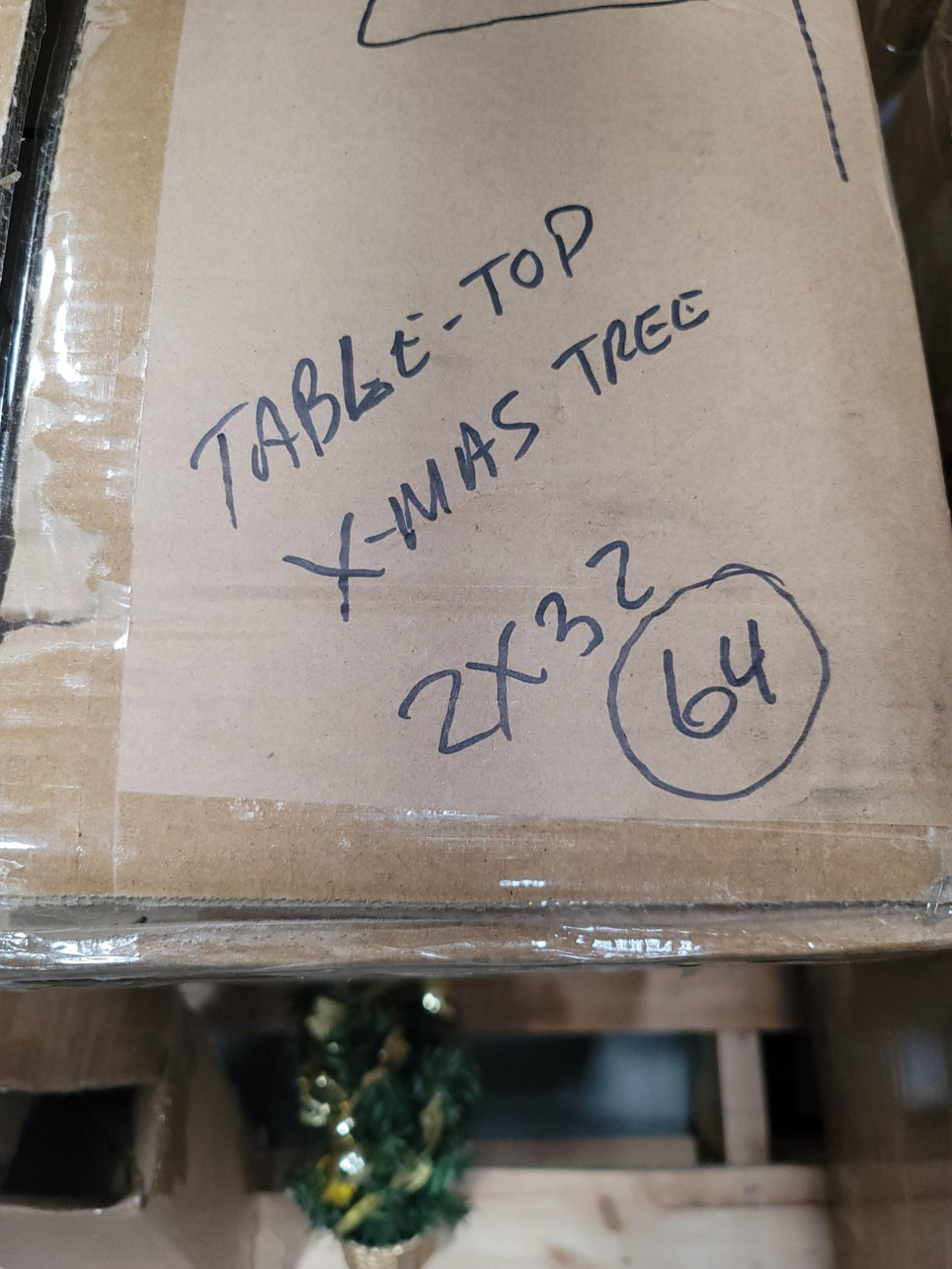 LOT - (64) TABLE TOP CHRISTMAS TREE, (2 CASES/32 PER CASE) - Image 2 of 4