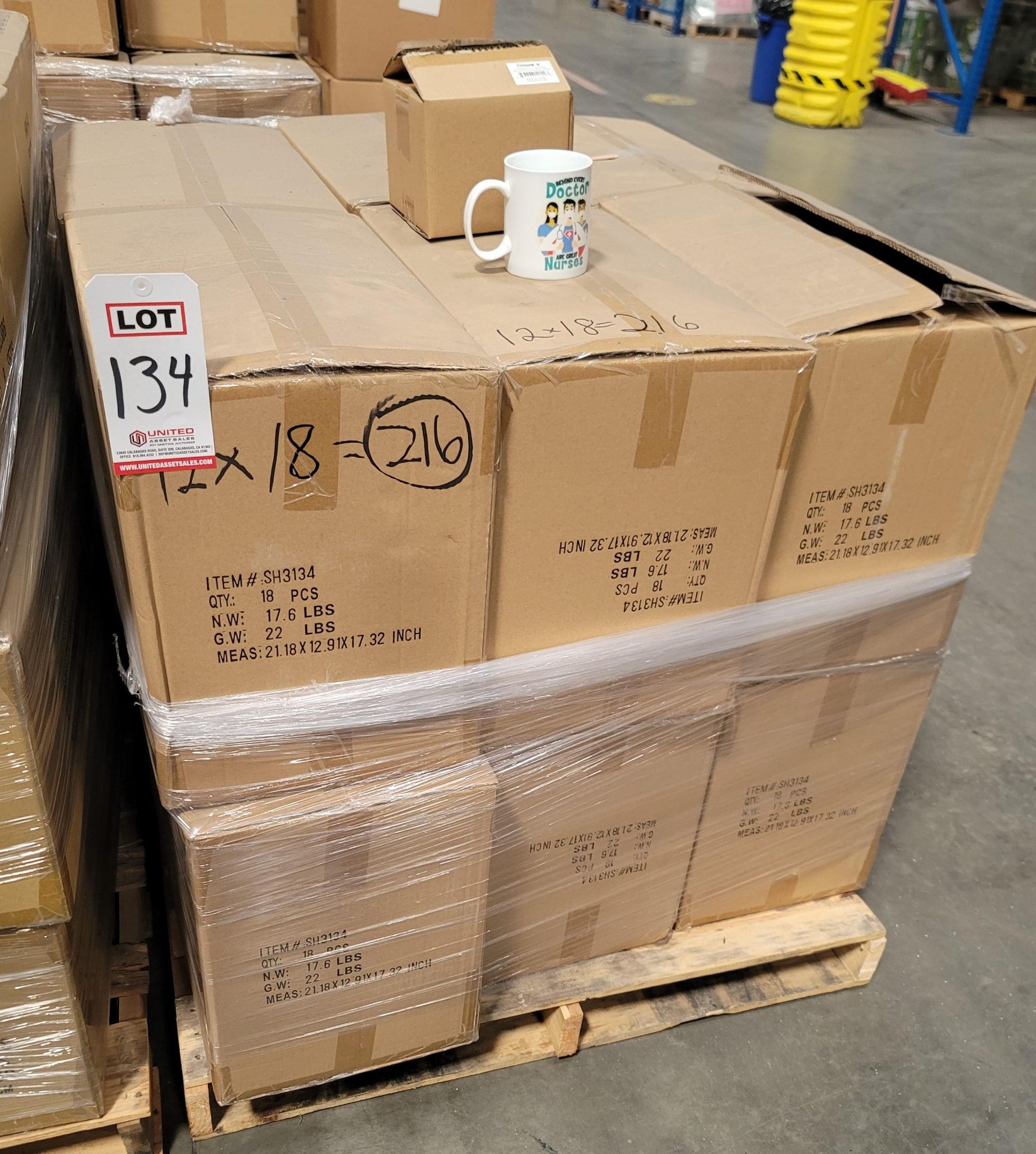 LOT - PALLET OF (216) NURSE COFFEE MUG, (12 CASES/18 PER CASE) - Image 4 of 4