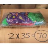 LOT - MIXED PALLET OF (70) 3-PAIR SETS OF FUN SOCKS, (2 CASES/35 SETS PER CASE); (72) PAIRS OF PLUSH