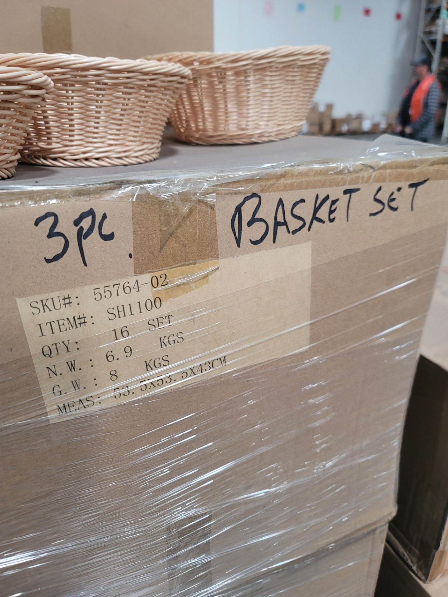 LOT - PALLET OF (240) 3-PC BASKET SET, (15 CASES/16 SETS PER CASE) - Image 2 of 4