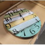 LOT - PALLET OF (230) 12" WALL CLOCK, BATTERY OPERATED, (23 CASES/10 PER CASE)