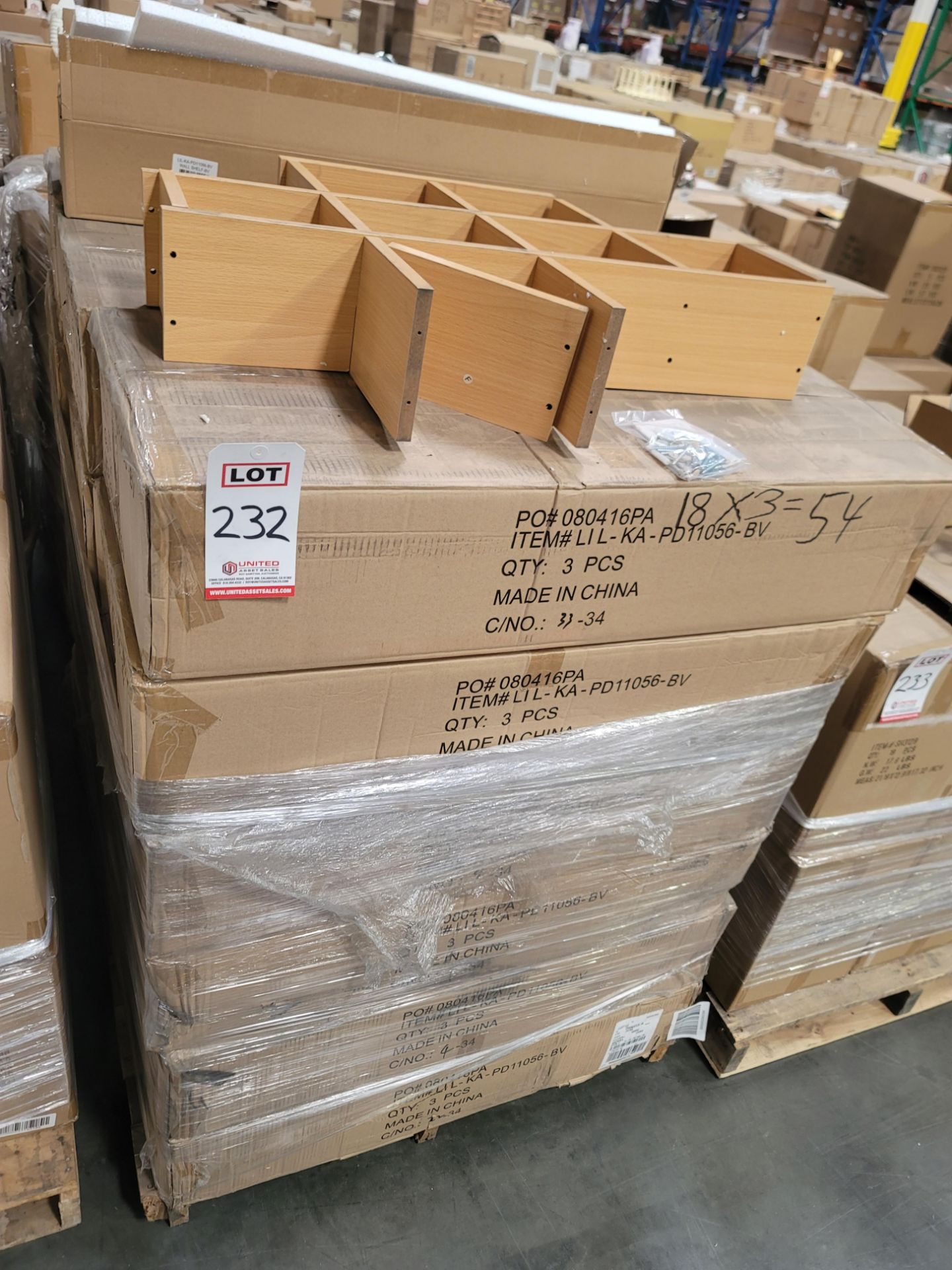 LOT - PALLET OF (54) WALL SHELF, (18 CASES/3 PER CASE) - Image 4 of 4