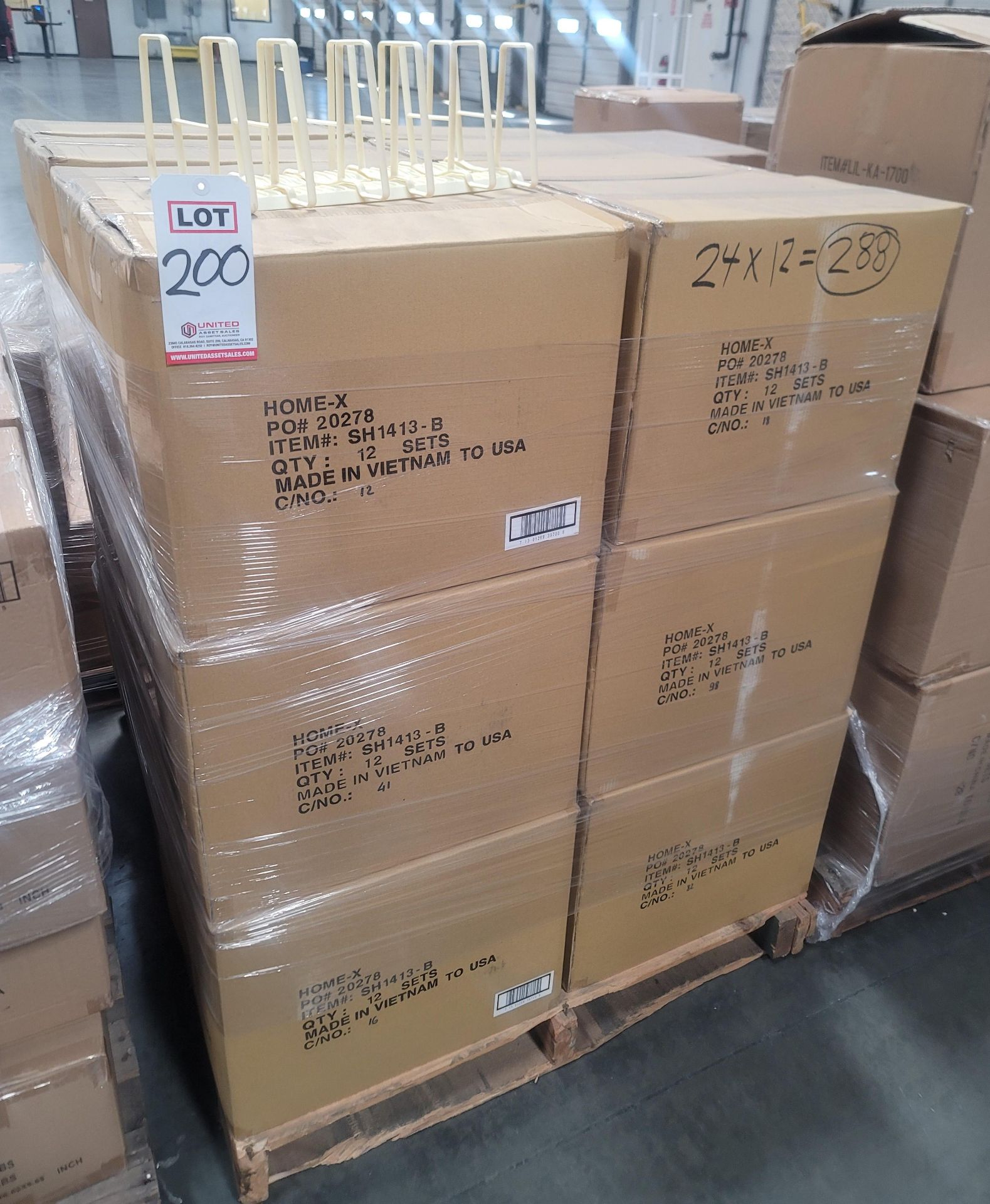 LOT - PALLET OF (288) ADJUSTABLE DISH DRYING RACK, (24 CASES/12 PER CASE) - Image 3 of 3