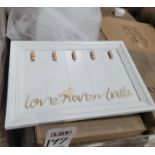 LOT - PALLET OF (79) "LOVE NEVER FAILS" 20" X 14" WALL DECORATION, (79 CASES/1 PER CASE)