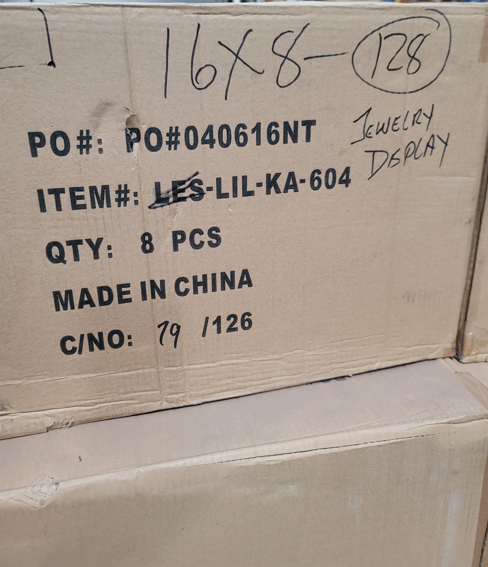 LOT - PALLET OF (128) JEWELRY DISPLAY, (16 CASES/8 PER CASE) - Image 2 of 3