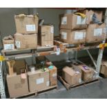 LOT - CONTENTS ONLY OF (2) 8' X 42" SECTIONS OF PALLET RACK, TO INCLUDE: OPEN-CASE, ASSORTED GENERAL