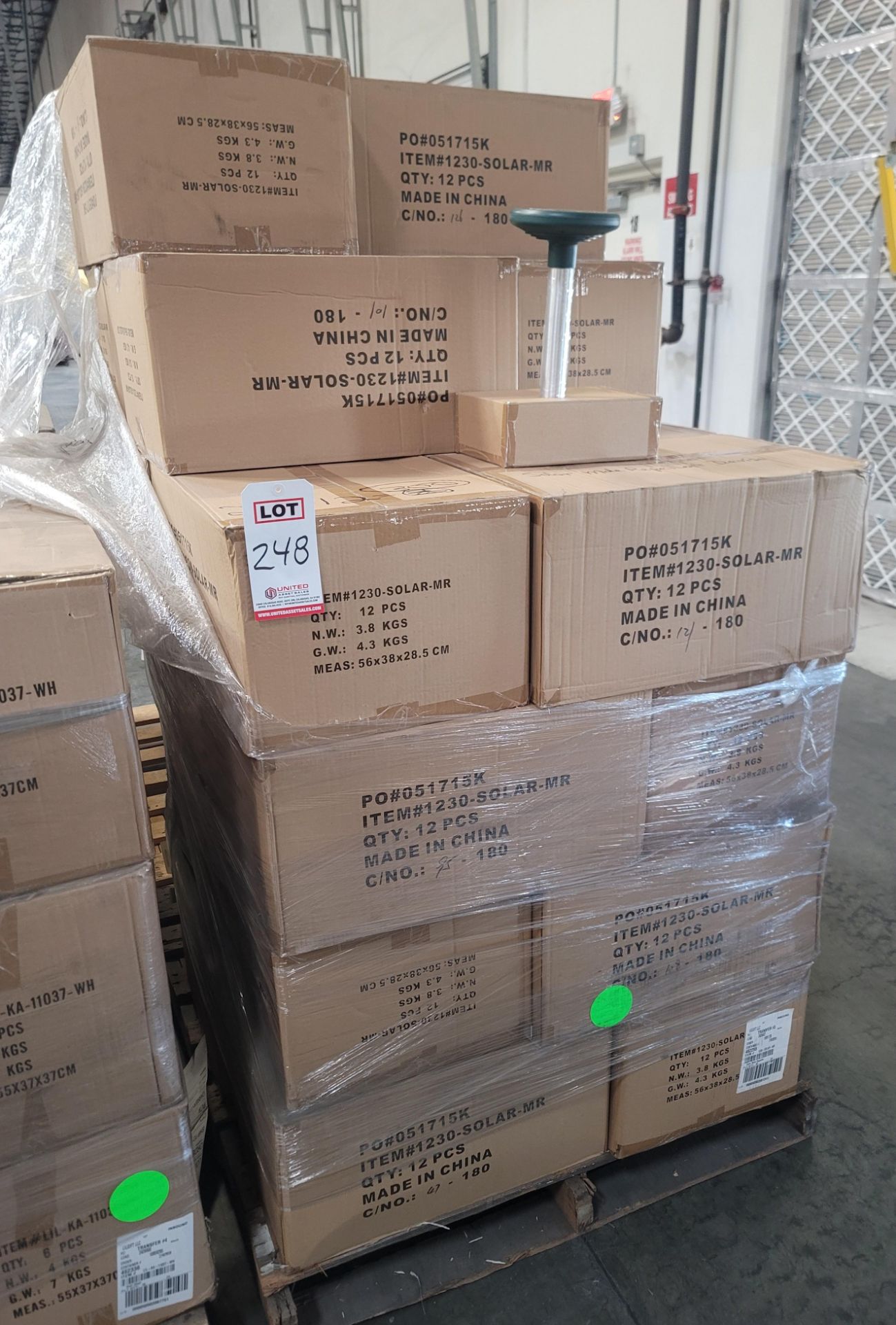 LOT - PALLET OF (300) SOLAR GARDEN MOLE REPELLER, (25 CASES/12 PER CASE) - Image 4 of 4