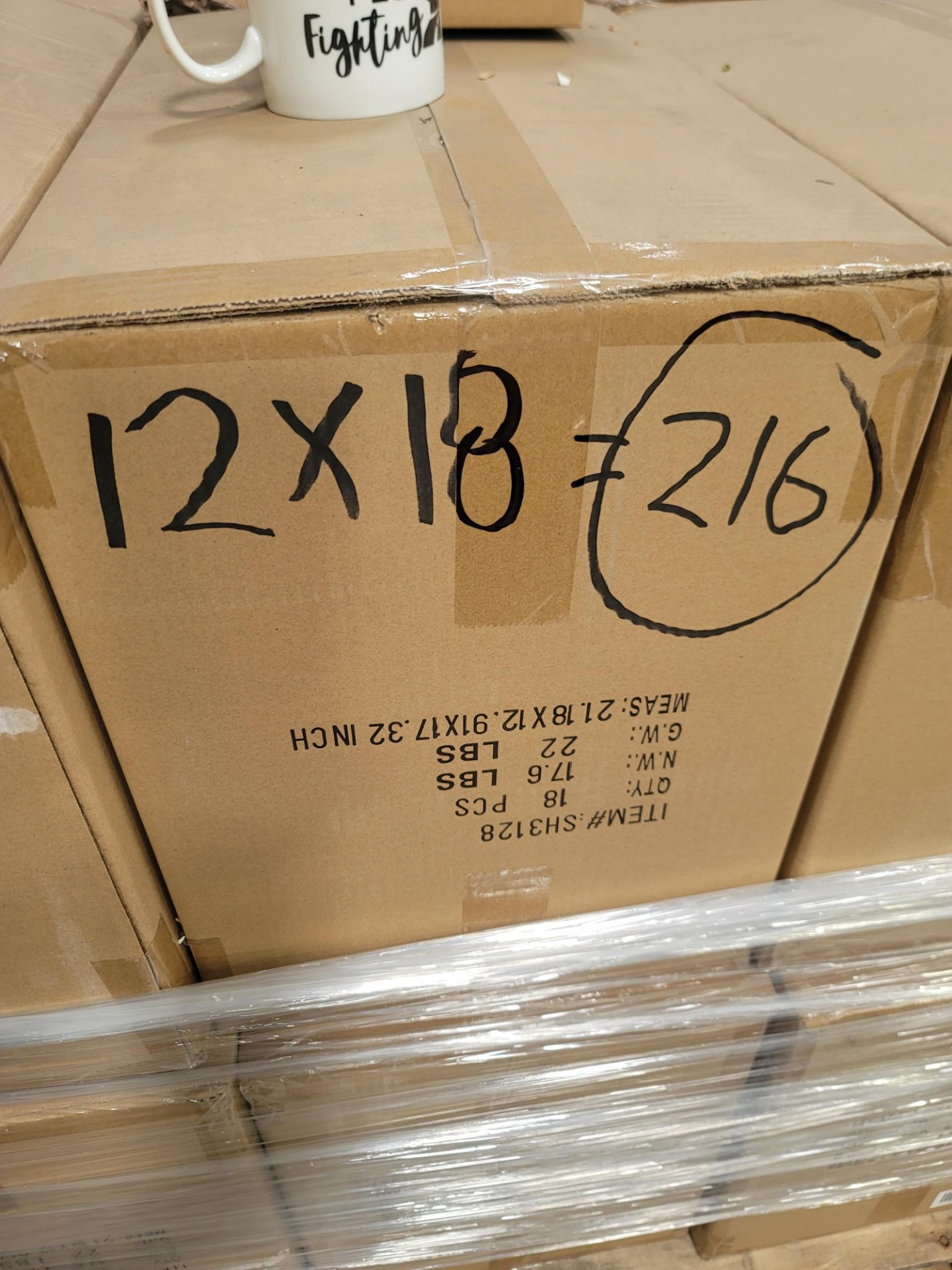 LOT - PALLET OF (216) COFFEE MUG, (12 CASES/18 PER CASE) - Image 2 of 4