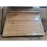 LOT - PALLET OF (492) WOOD REVERSIBLE CUTTING BOARD, (41 CASES/12 PER CASE)