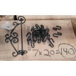 LOT - PALLET OF (140) WALL MOUNTED JEWELRY ORGANIZER W/ 20 S-HOOKS, (7 CASES/20 SETS PER CASE)