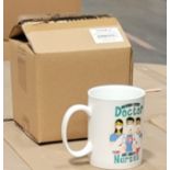 LOT - PALLET OF (216) NURSE COFFEE MUG, (12 CASES/18 PER CASE)