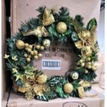 LOT - PALLET OF (64) 16" CHRISTMAS WREATH, (16 CASES/4 PER CASE)