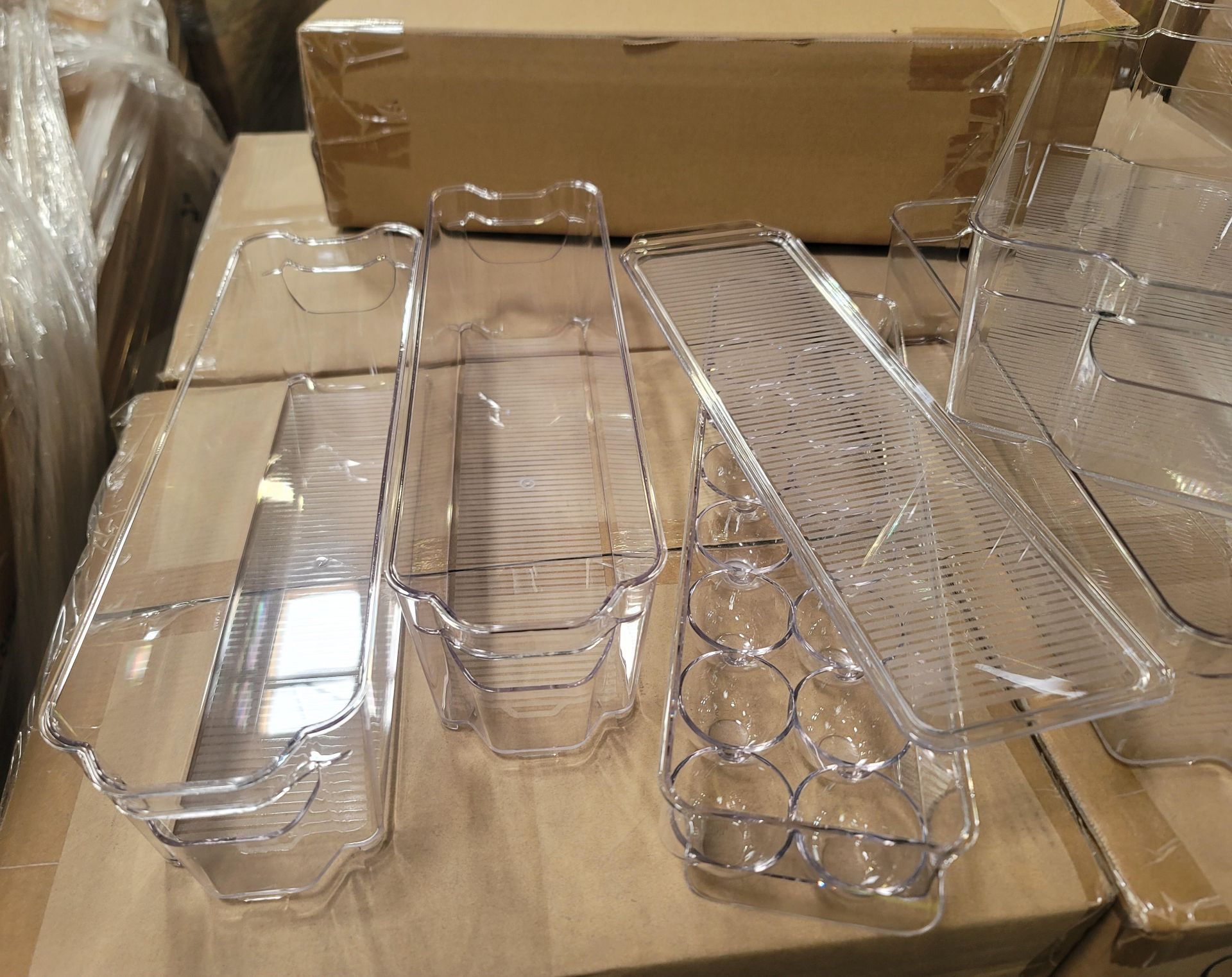 LOT - PALLET OF (24) FRIDGE ORGANIZER BIN SET, (8 CASES/3 SETS PER CASE) - Image 3 of 6