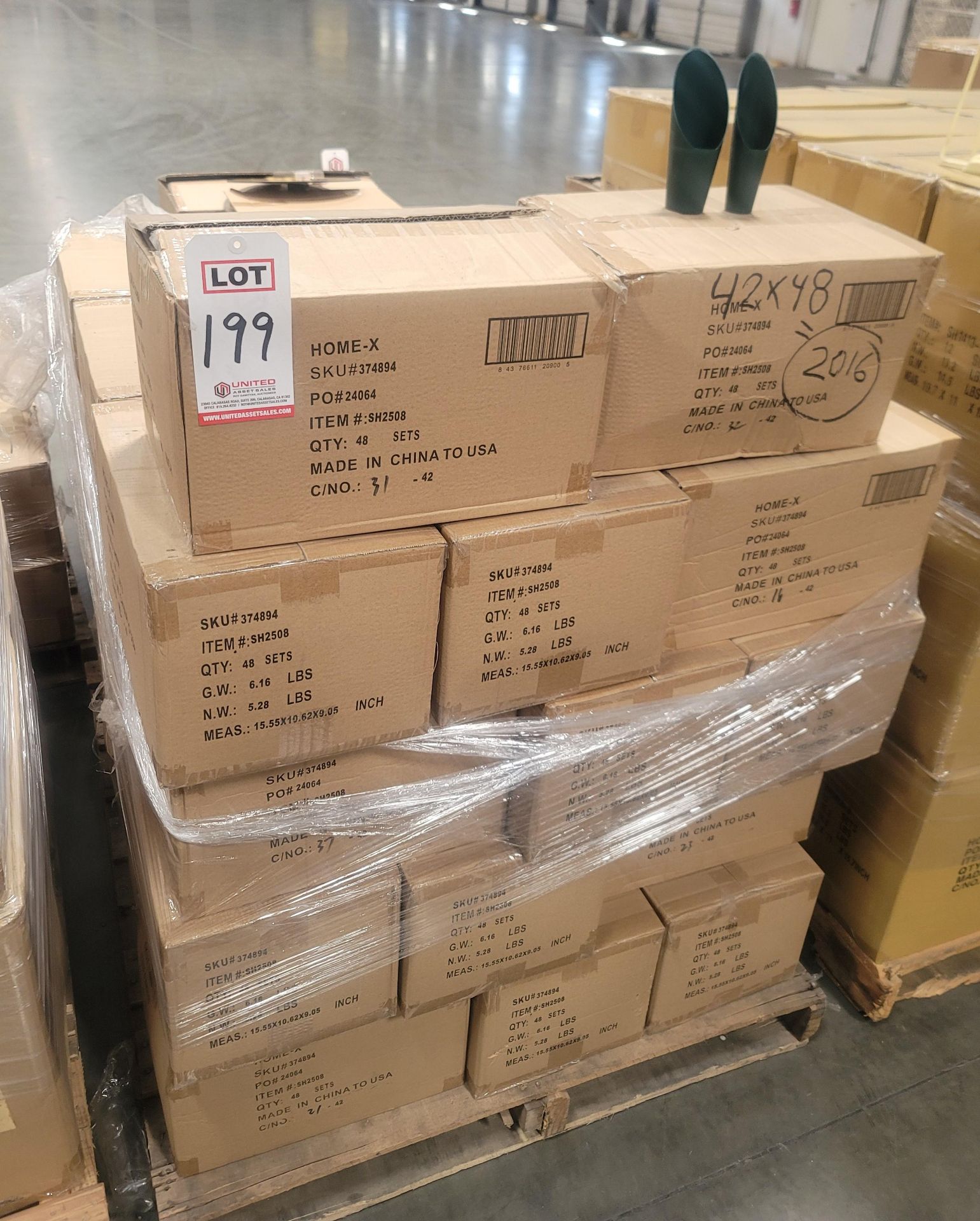 LOT - PALLET OF (2,016) 2-PC VASE SET, (42 CASES/48 SETS PER CASE) - Image 3 of 3