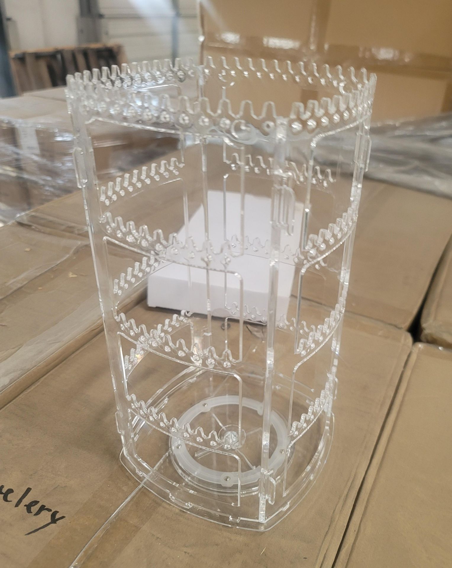 LOT - PALLET OF (432) JEWELRY DISPLAY CAROUSEL, (12 CASES/36 PER CASE)