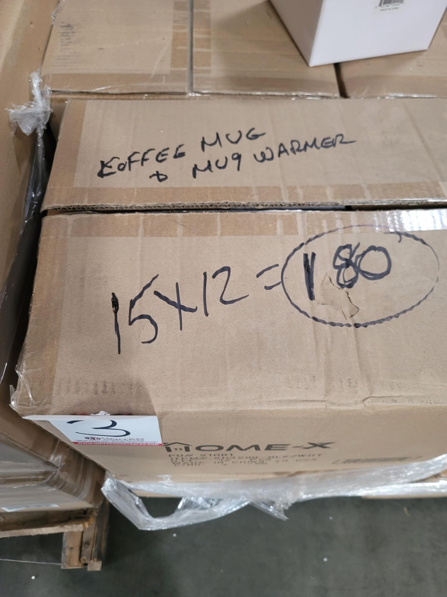 LOT - PALLET OF (180) CERAMIC MUG W/ ELECTRIC MUG WARMER, (15 CASES/12 PER CASE) - Image 2 of 4