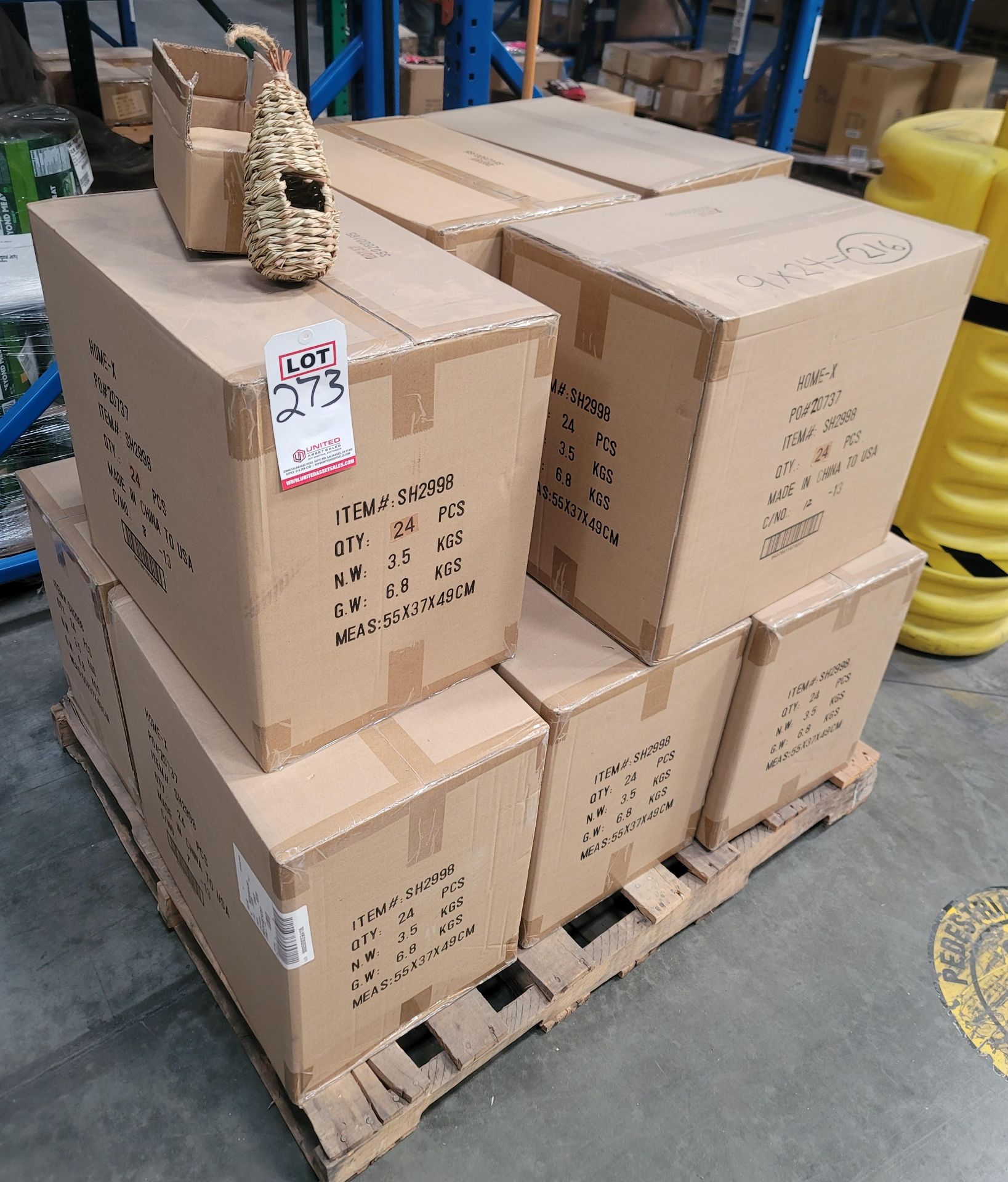 LOT - PALLET OF (216) REED BIRD HOUSE, (9 CASES/24 PER CASE) - Image 4 of 4