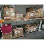 LOT - CONTENTS ONLY OF (2) 8' X 42" SECTIONS OF PALLET RACK, TO INCLUDE: OPEN-CASE, ASSORTED GENERAL