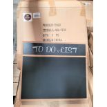 LOT - PALLET OF (33) "TO DO LIST" CHALKBOARD W/ LED, (33 CASES/1 PER CASE)