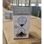 LOT - PALLET OF (720) MAGNETIC HOURGLASS SAND TIMER, (30 CASES/24 PER CASE)