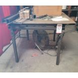 WELDING TABLE, 41" X 48" X 3/8" THICK, 35-1/2" TOP HEIGHT, TABLE ONLY, CONTENTS ARE NOT INCLUDED