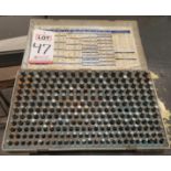 MEYER PIN GAGE SET, .251"-.500"