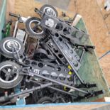 LOT - CRATE OF USED PROTOTYPE SCOOTERS, (NO BATTERIES)