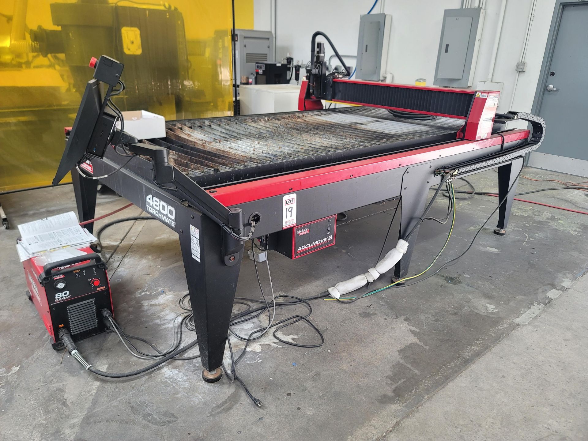2021 LINCOLN ELECTRIC TORCHMATE 4800 CNC PLASMA CUTTING MACHINE, 4' X 8' TABLE, LC100M PLASMA TORCH, - Image 2 of 10