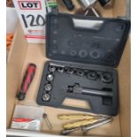 LOT - HOLE PUNCH KIT, DEBURRING TOOL, PUNCHES, COUNTERSINKS