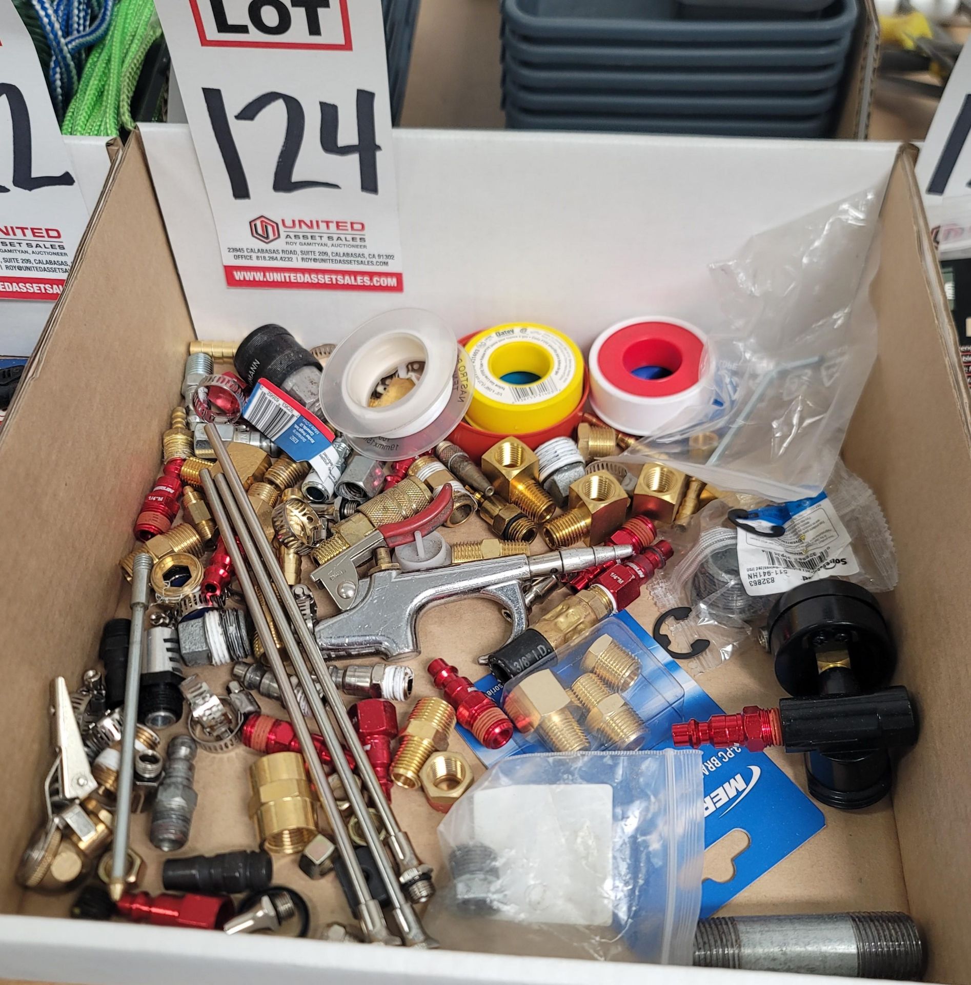 LOT - MISC. BRASS AIR FITTINGS