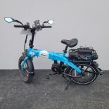 URB-E ELECTRIC DELIVERY BIKE, USED, 750W MID DRIVE MOTOR, SINGLE SPEED, THUMB THROTTLE WITH PEDAL