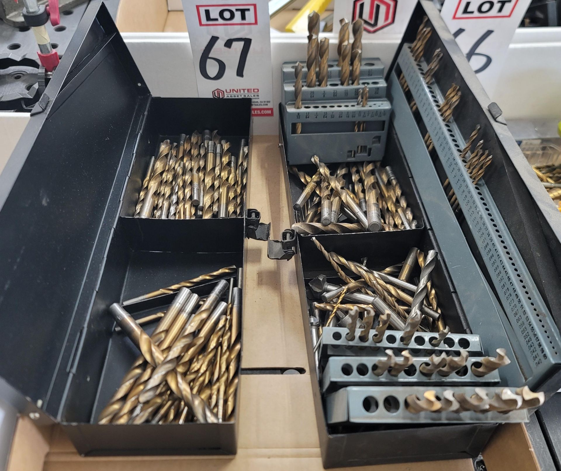 LOT - DRILL INDEXES, LOOSE DRILLS, COUNTERSINKS