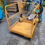 AERIAL WORK PLATFORM, 3' X 3', FOR USE W/ FORKLIFT