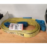 LOT - (4) 6,400 LB SLINGS, FOR LIFTING