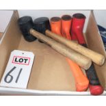 LOT - RUBBER MALLETS, DEAD BLOW HAMMERS