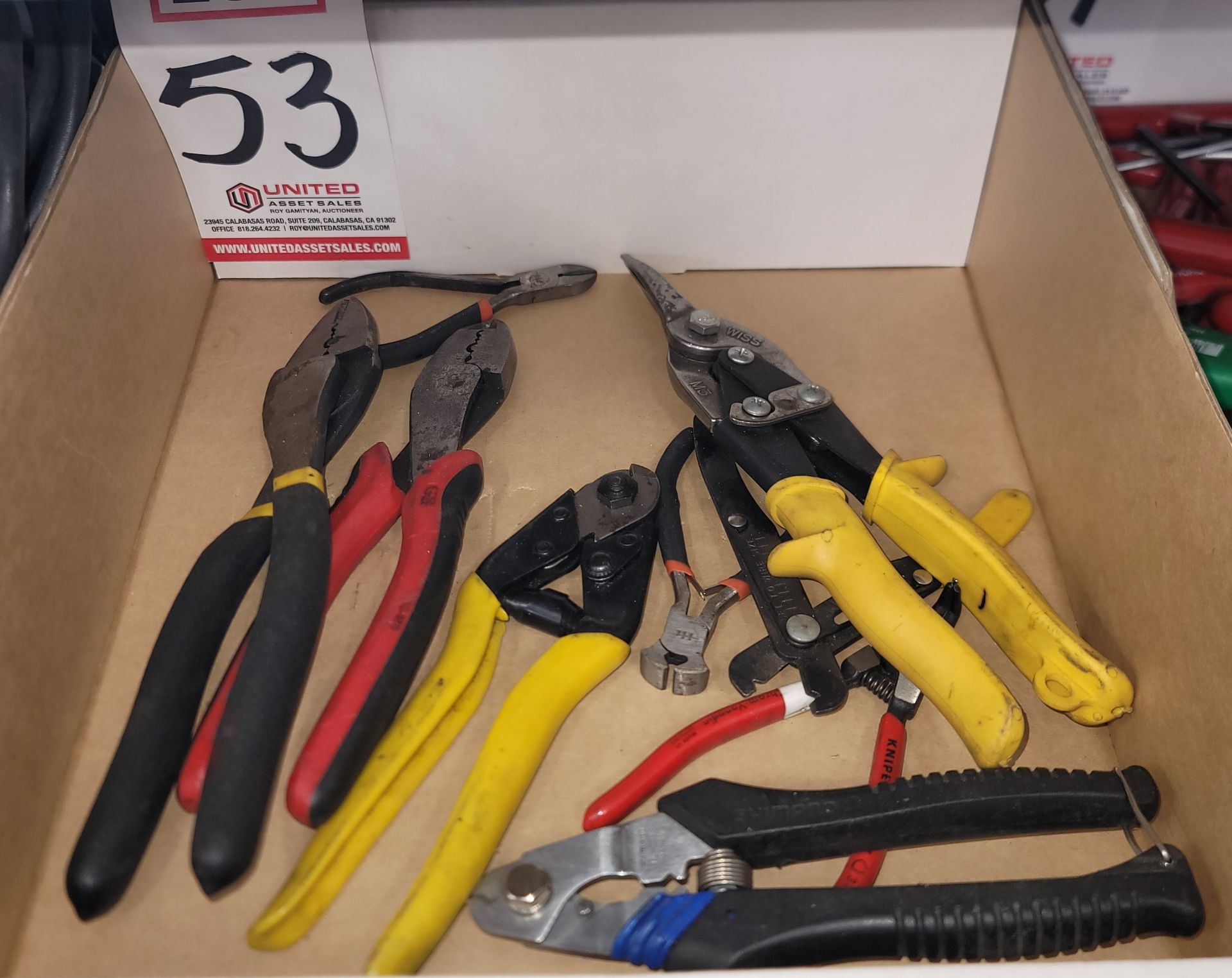 LOT - WIRE CUTTERS, STRIPPERS, TIN SNIPS