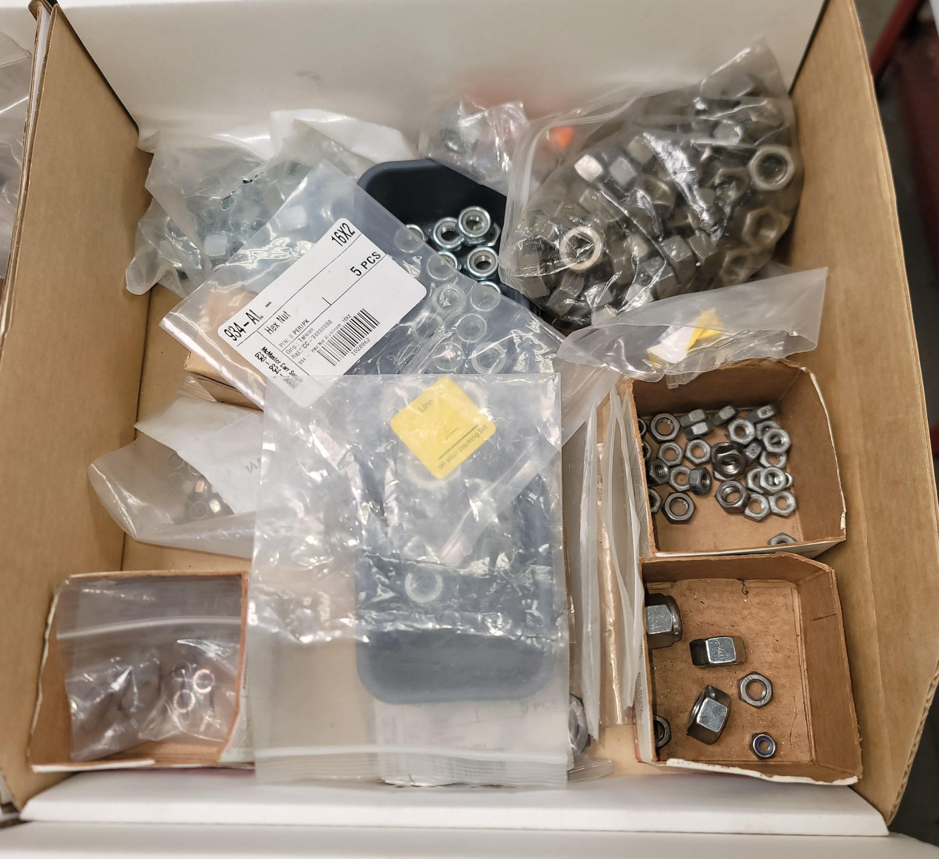 LOT - (6) BOXES OF VARIOUS FASTENERS, NUTS, BOLTS, WASHERS, SPRINGS, SCREWS - Image 3 of 7